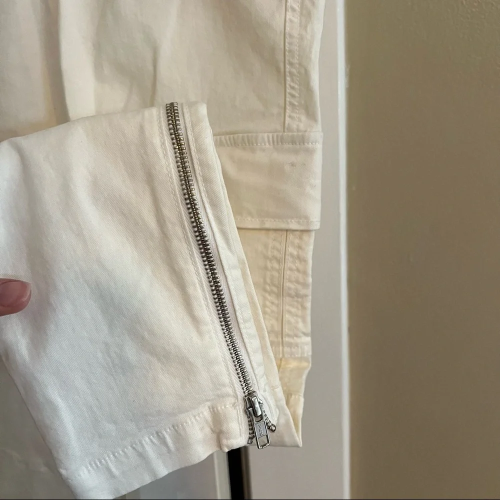J brand maverick cargo jeans in white utility skinny - Picture 3 of 10